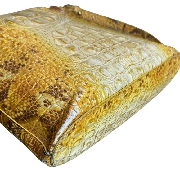 Brahmin Katie Crossbody Canary Yellow Ombré Bag - Picture 13 of 15